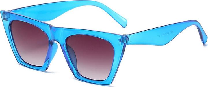 Techsuit - Sunglasses (5154) - for Women, PC Frame and Lens, Square - Blue / Light Gray
