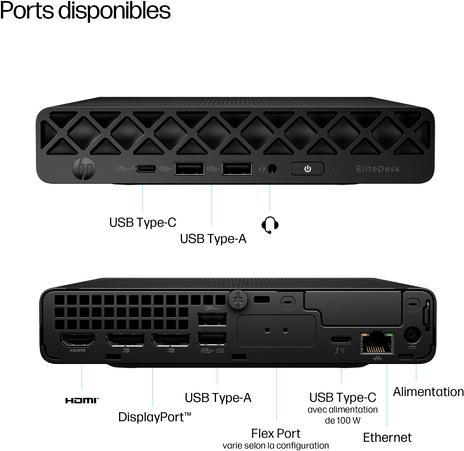 Actual product image HP ELITEDESK 8 MINI G1I U5-235 (Intel Core Ultra 5 235U, 32 GB, 64 GB)