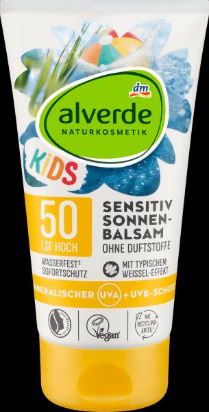 dm alverde Kids sensitiv (Sonnencreme, SPF 50, 150 ml)