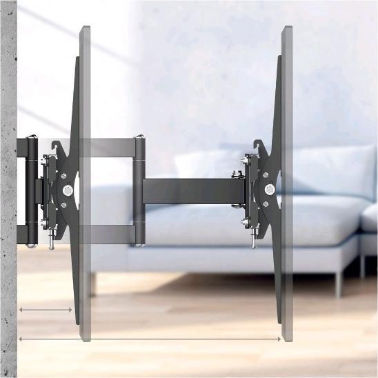 Image du produit Hama Fullmotion (Mur, 65", 40 kg)