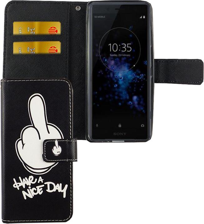 Actual product image König Design Case Mobile Protection for Sony Xperia XZ2 Compact Case Cover Wallet Case New (Sony Xperia XZ2 Compact)
