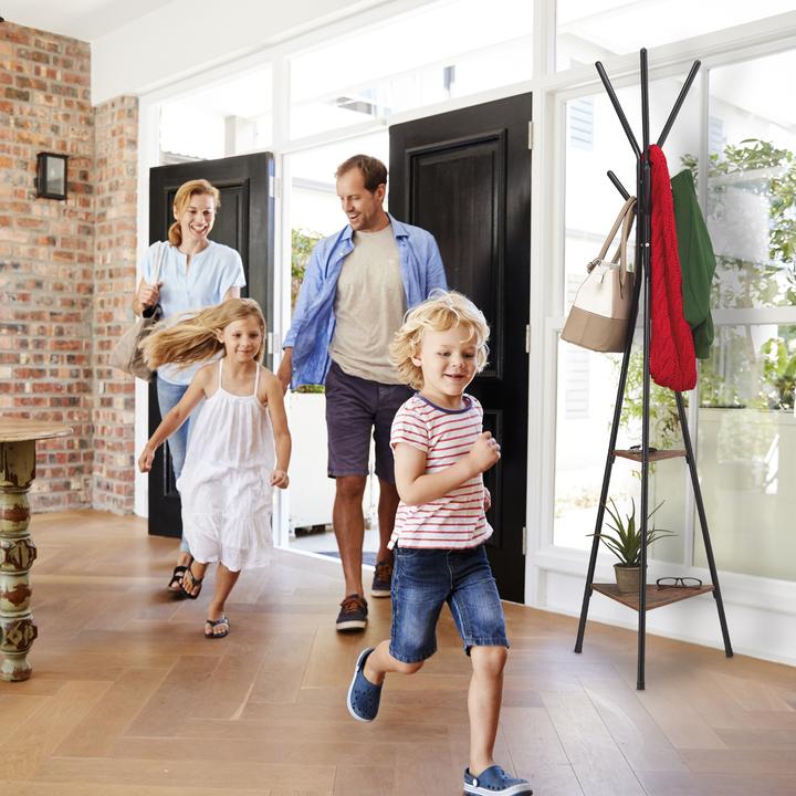 Actual product image Relaxdays Mixed Material Coat Stand