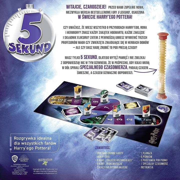 Actual product image Trefl PROMO 5 seconds Harry Potter game 02242 Clubs