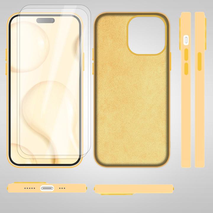 Produktbild Nalia Liquid Silikon Hülle mit MagSafe Funktion & 2x Display Schutzglas (Apple iPhone 14 Pro)