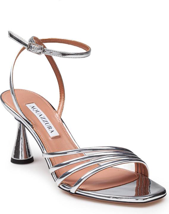 Immagine prodotto Aquazzura Aquazzurra latour 75 sandal in mirror-effect leather color silver (36)