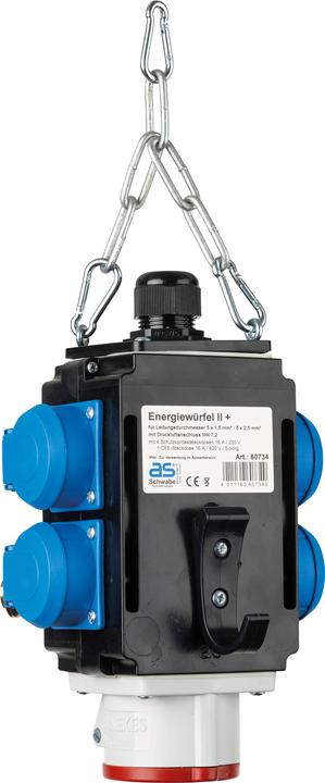 Image du produit As - Schwabe Cube énergétique avec connexion d'air comprimé (6 x, CEE, CEE 7/3)