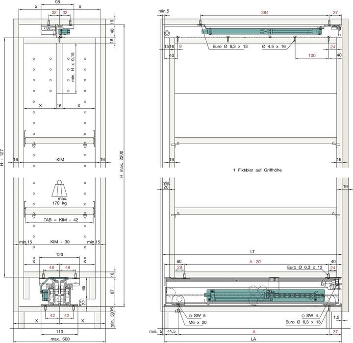 Image du produit HAWA Armoire haute-extraction frontale-extraction totale -FORTE pour constructions en bois
