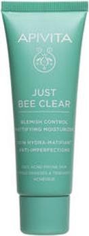 Apivita Just Bee Clear Anti-Imperfections Mattifying Moisturizing Gel-Cream For Oily Skin - 40 Ml (Körperlotion, 40 ml)