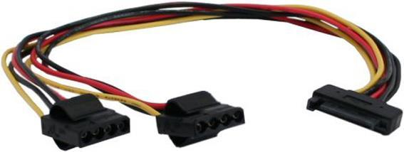 Image du produit InLine Câble d'alimentation en Y SATA 4 pôles Molex