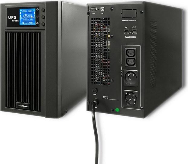 Immagine prodotto Qoltec Onda sinusoidale pura 53043 (3000 VA, 2400 W, Doppio convertitore online UPS)