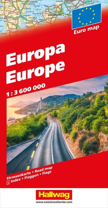 Produktbild Strassenkarte 382830993 Europa (Dis/BT) 1:3,6 Mio. (Niederländisch, Englisch, Kümmerly+FreyAG, Hallwag/, 2022)