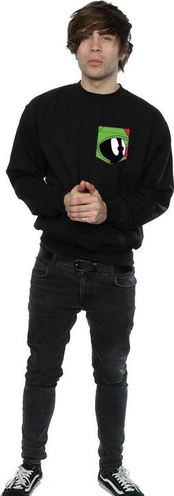 Produktbild Looney Tunes Marvin The Martian Face Faux Pocket Sweatshirt (S)