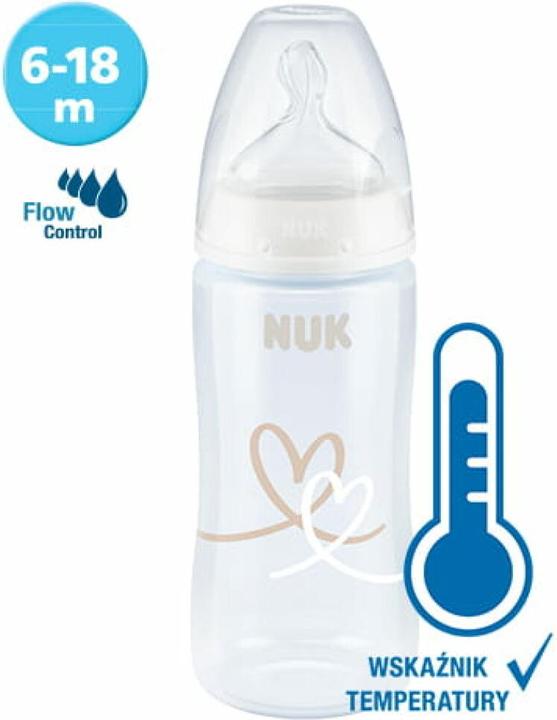 Image du produit NUK 741103 FLASCHE 300ML DURCHFLUSSKONTROLLE TEMPERATURANZEIGE (0.30 l)