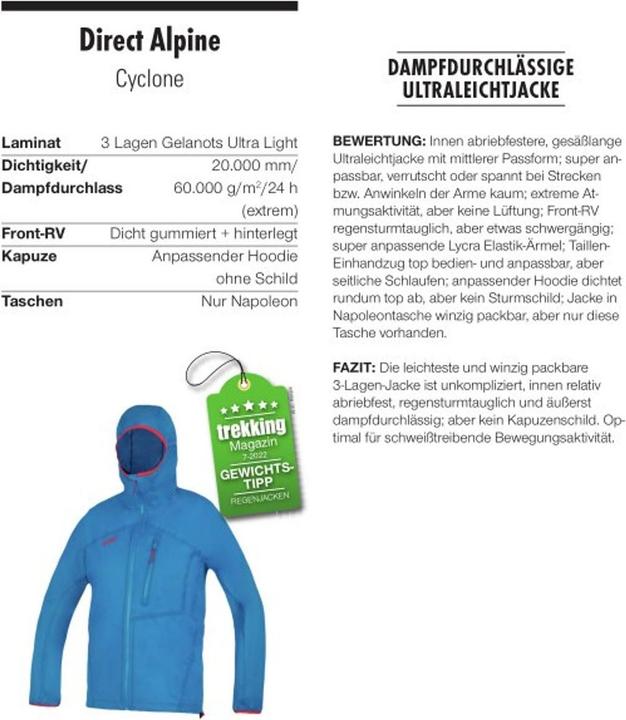 Immagine prodotto Directalpine Jacke CYCLONE LADY (XS)