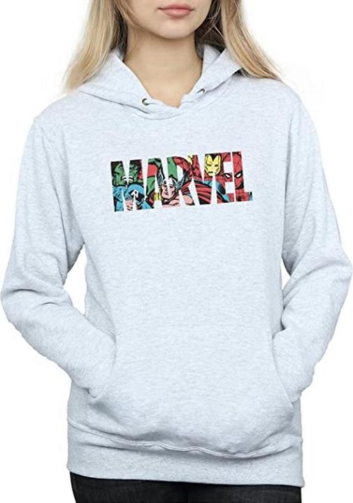 Actual product image Womens/Ladies Infill Logo Heather Hoodie (S)