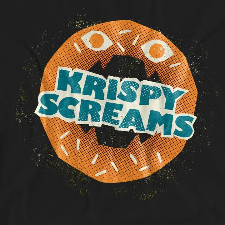 Actual product image Monsters at Work Unisex Adult Krispy Screams Doughnut T-Shirt (XXL)