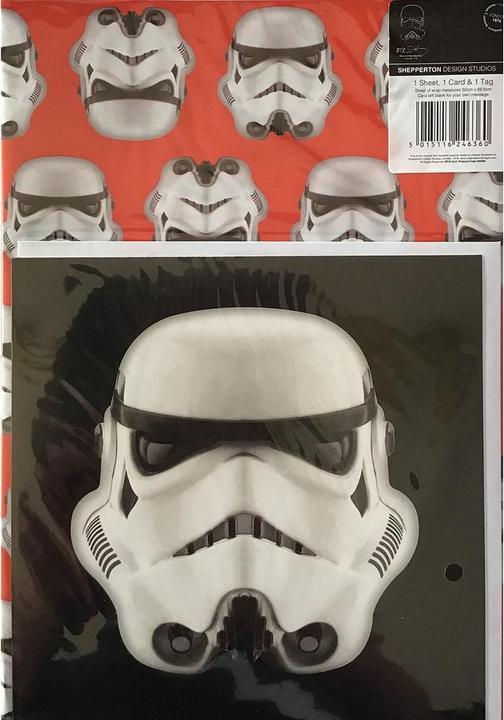 Star Wars - Papier cadeau et carte (Papier cadeau, 1 x)