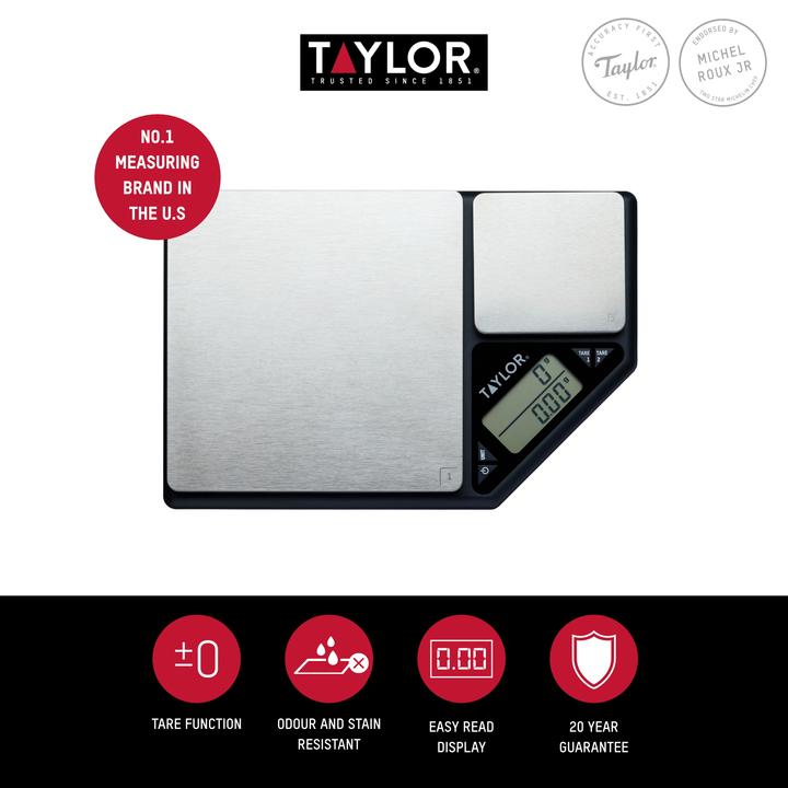 Actual product image Taylor's Taylor Pro Dual Platform Digital Kitchen Scale, 5kg/500g, Gift Boxed
