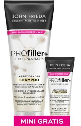 Immagine prodotto John Frieda PROFiller+ - Shampoo e Mini-Conditioner Duo (250 ml, Shampoo liquido)