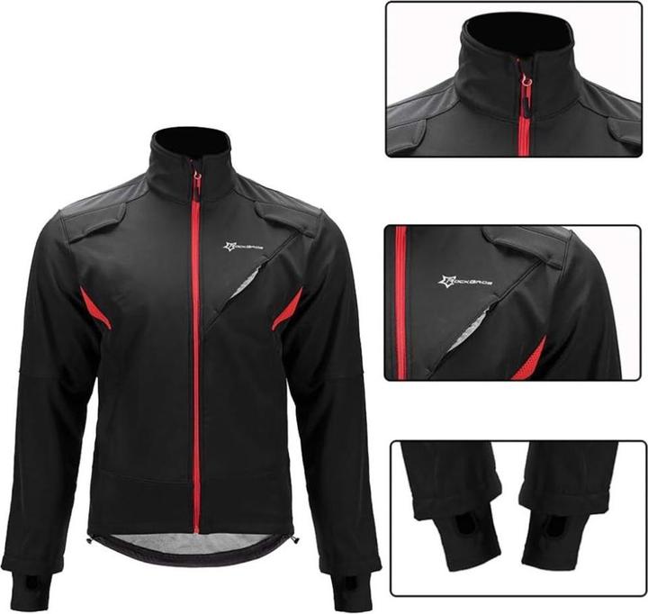 Immagine prodotto Rockbros YPW021 Windproof Cycling Sports Jacket Size L - Black (L)