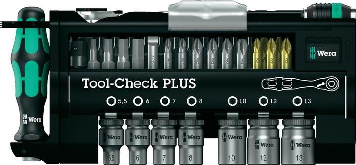 Productafbeelding Wera Bitset 39 stuks Tool-Check Plus (Zeskantbus TX M10, Zeskantbus TX M15, Zeskantbus TX M30, Kruis Phillips PH M1, Phillips kruis PH M2, Zeskantbus TX M25, Kruis Pozidriv PZ M1, Kruis Pozidriv PZ M2, Phillips kruis PH M3, Kruis Pozidriv PZ M3, Zeskantbus TX M20, Zeskantbus TX M40)