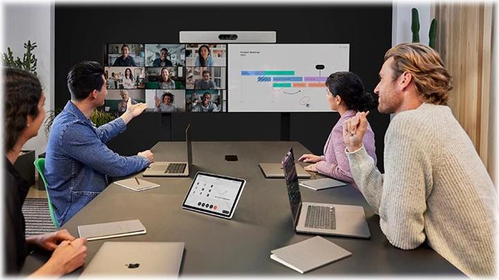 Actual product image Cisco Webex Room Navigator - Table stand version - video conferencing system remote control