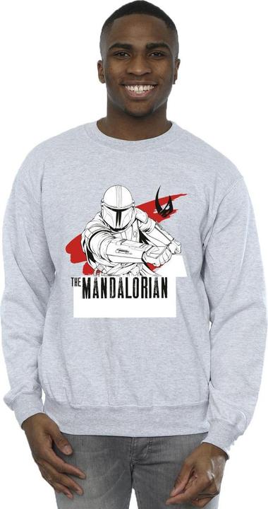 Actual product image Star Wars Mens The Mandalorian Mando Shoots Sweatshirt (3XL)