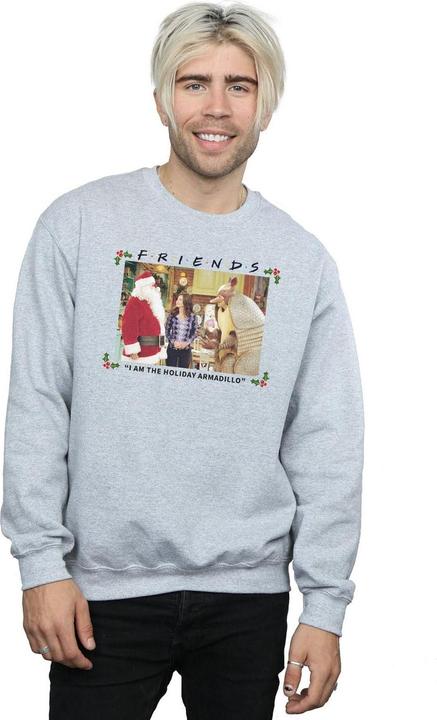 Actual product image Friends Mens I Am The Holiday Armadillo Sweatshirt (S)