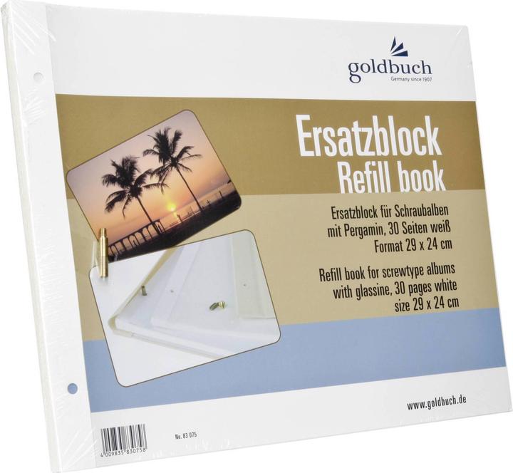Goldbuch Ersatzblock 29x24 30 Seiten + Schrauben (29 x 24 cm)