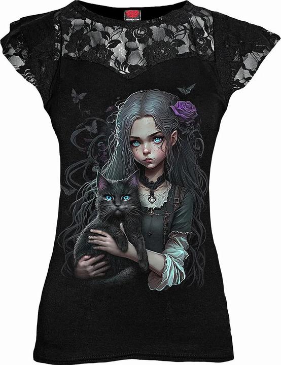 Produktbild Spiral Goth Familiar Oberteil Spitzendetail (XXL)