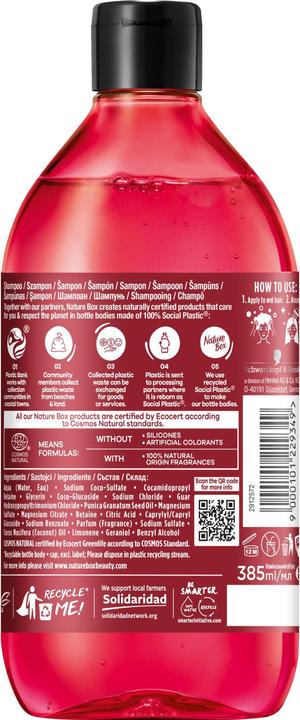 Produktbild Nature Box Pomegranate (385 ml, Flüssiges Shampoo)