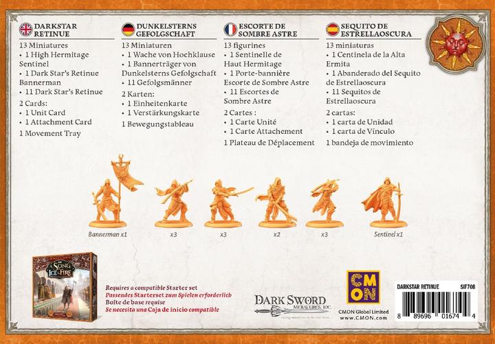 Image du produit Cmon CMND0273 - A Song of Ice & Fire Darkstar Retinue (L'entourage de Darkstar), Miniatures, 14 (Allemand)