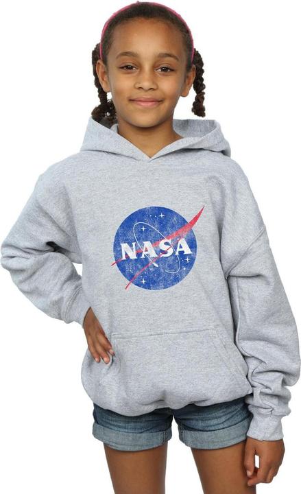 Produktbild Nasa Classic Insignia Logo Distressed Kapuzenpullover Mädchen (152, 158)