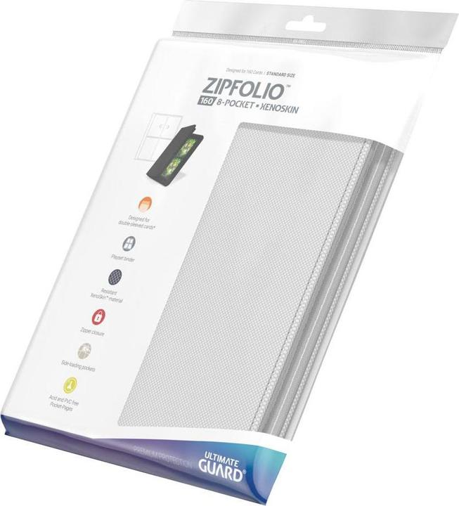 Actual product image Ultimate Guard UGD010352 - Zipfolio 160 – 8-Pocket Xenoskin Portfolio, white