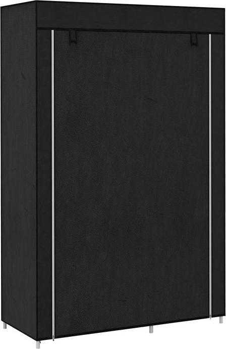 Immagine prodotto Swisshandel24 Armadio Armadio in tessuto con asta appendiabiti, 6 scomparti, Armadio pieghevole in pile, Armadio (103 x 43 x 162,5 cm)