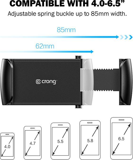 Immagine prodotto Crong Porta terminale universale per auto Smart CRG-CH2-BLK