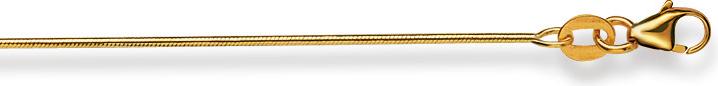 Natsumi Schmuck Halskette Gelbgold 18K/750 Schlange 0.9mm