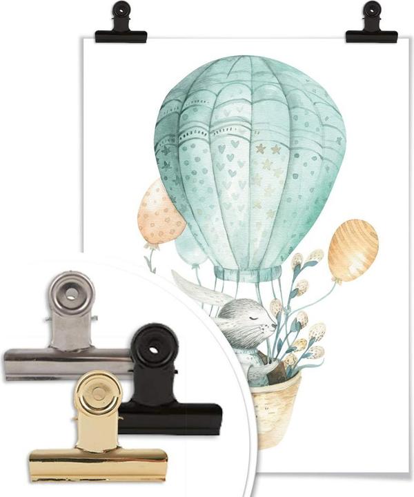 Actual product image Trenddeko Kvilis - Bunny in balloon (24 x 30 cm)