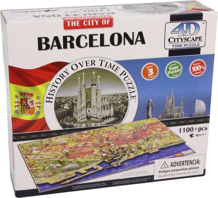 Actual product image 4D City Barcelona, Spain (1200 pieces)