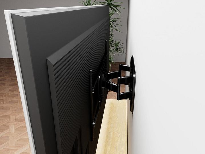 Actual product image Multibrackets Wall bracket 40" - 100", metal, black, tiltable 7° (Wall, 100", 100 kg)