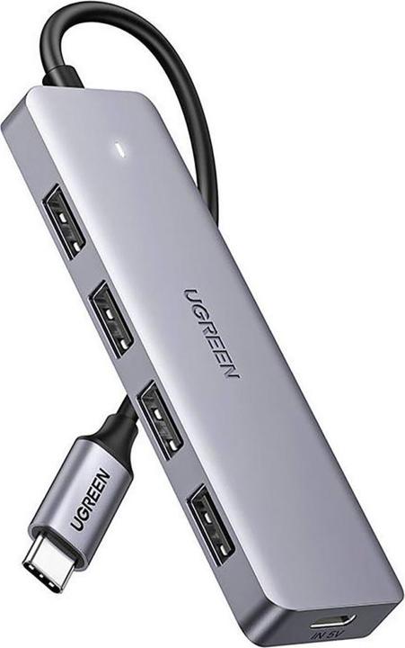 Produktbild Ugreen HUB CM219 35574 with 4 USB-A 3.0 ports and USB-A 3.0 cable 1m - black (USB-A, 4 Ports)