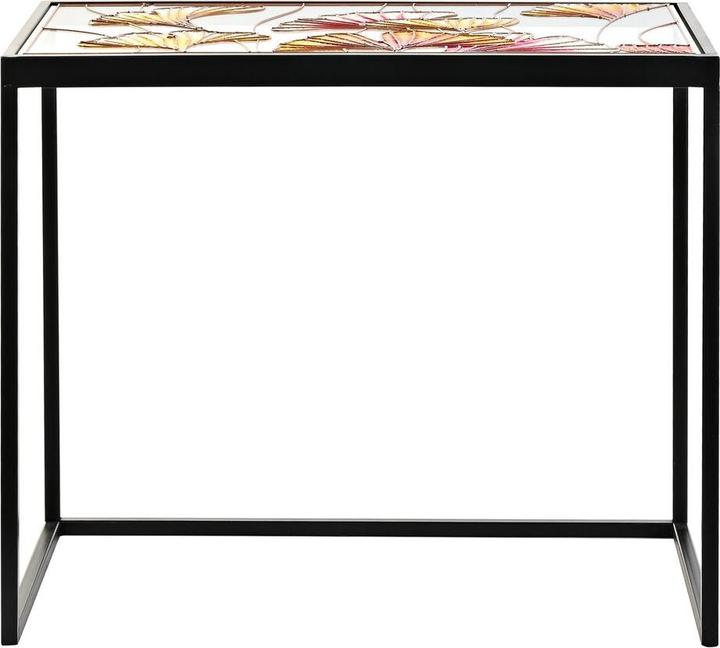 Actual product image DKD Home Decor Set of 3 tables Yellow Black Pink Golden 60 x 40 x 50 cm