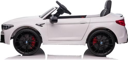 Produktbild Es-toys Elektro Kinderfahrzeug weiss "BMW M5" - Lizenziert - 12V7A Akku, 2 Motoren- 2,4Ghz Fernsteuerung, MP (12 V)