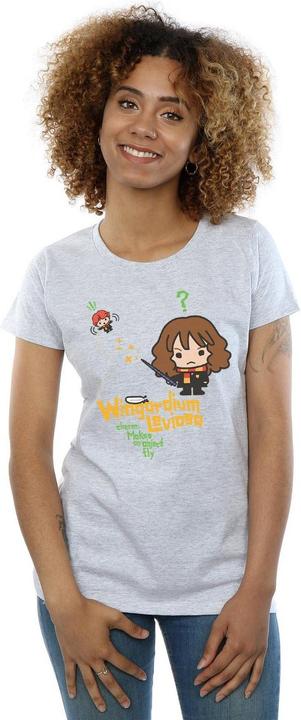 Actual product image Womens/Ladies Hermione Granger Wingardium Leviosa Junior Cotton T-Shirt (XL)