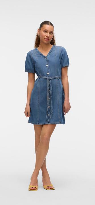 Actual product image Vero Moda Vmjanet Ss V-Neck Short Denim Dress Noos (XS)
