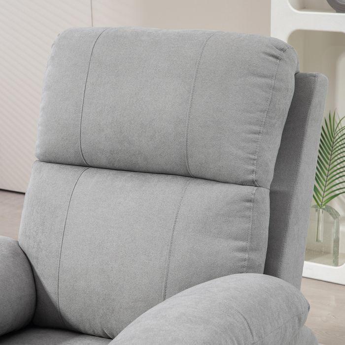 Actual product image Swisshandel24 TV armchair electric stand-up aid reclining function remote control massage armchair linen look