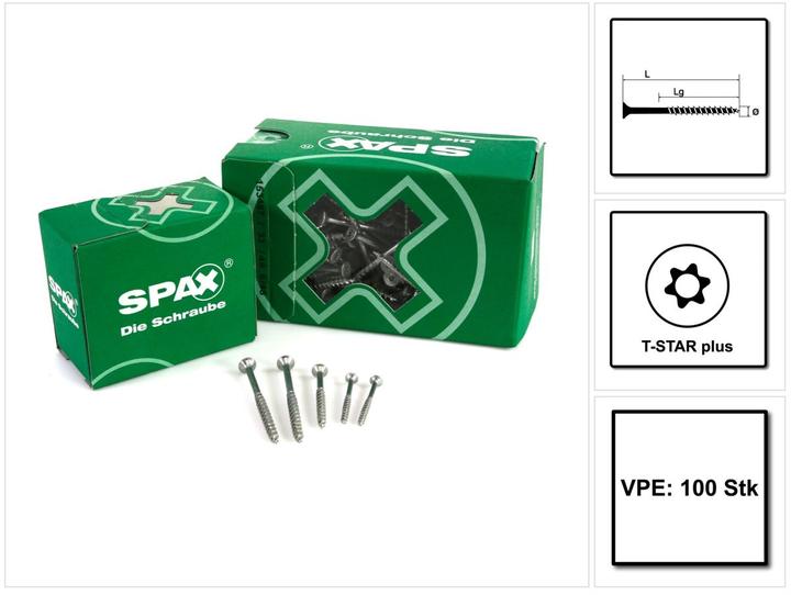 Produktbild Spax Spanplattenschrauben (100 Schrauben pro Stück)