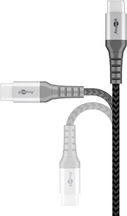 Image du produit Goobay Câble USB-C, textile, connecteur métallique, extra-résistant (0.50 m, USB 2.0)