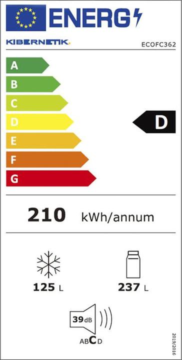 Energie-Label Kibernetik ECOFC362 (362 l)