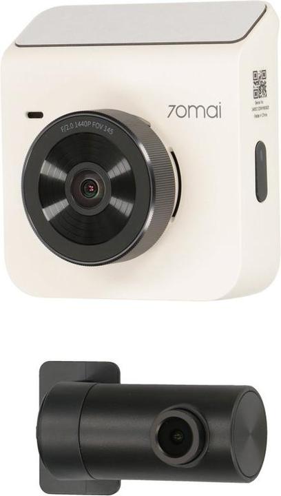 Xiaomi car DVR 70MAI DASH CAM A400 QHD MIDRIVE A400 + RC09 white (Built-in display, Wi-Fi, Accelerometer, Night vision)